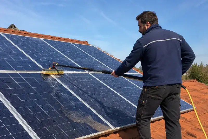 Nettoyage et entretien de panneaux solaires à Cordon